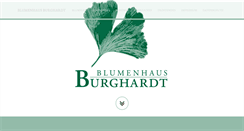 Desktop Screenshot of blumenhaus-burghardt.de